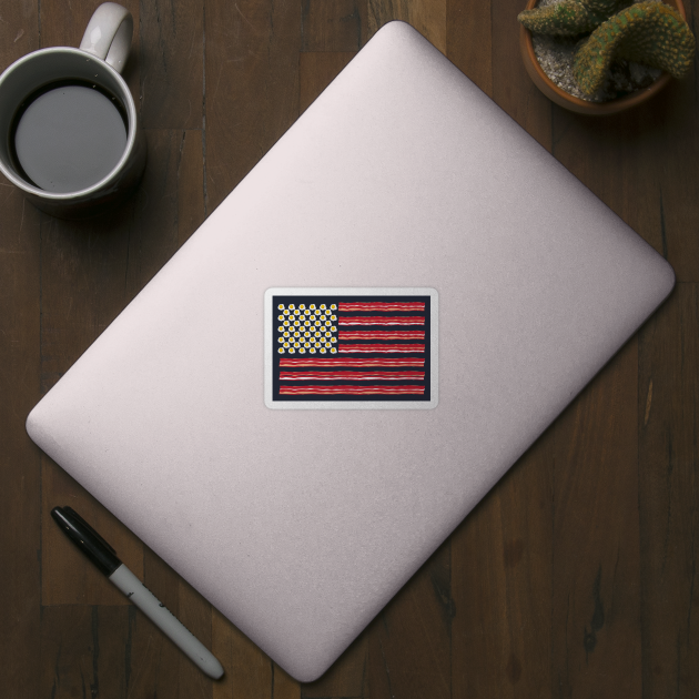Bacon and Eggs American Flag 4th of July by stayfrostybro